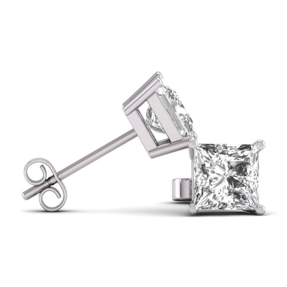 COPY - Elegant 14k white gold large 3 carat + lab diamond certified solitaire s…